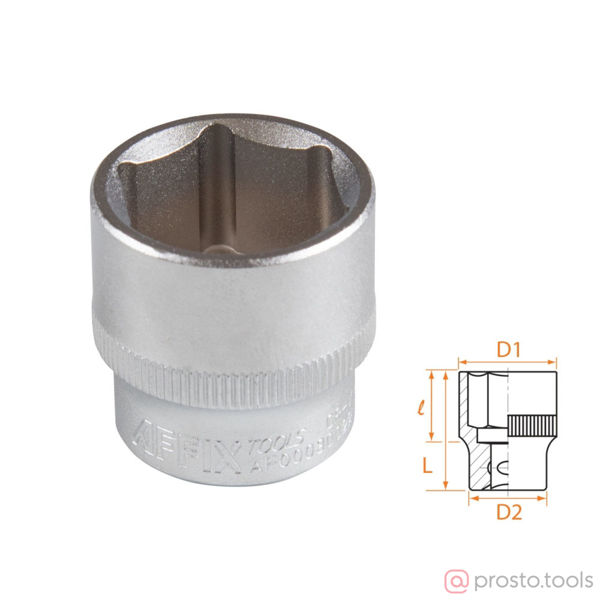 Изображение Головка торц. 3/8" 22мм 6-гран. //AFFIX