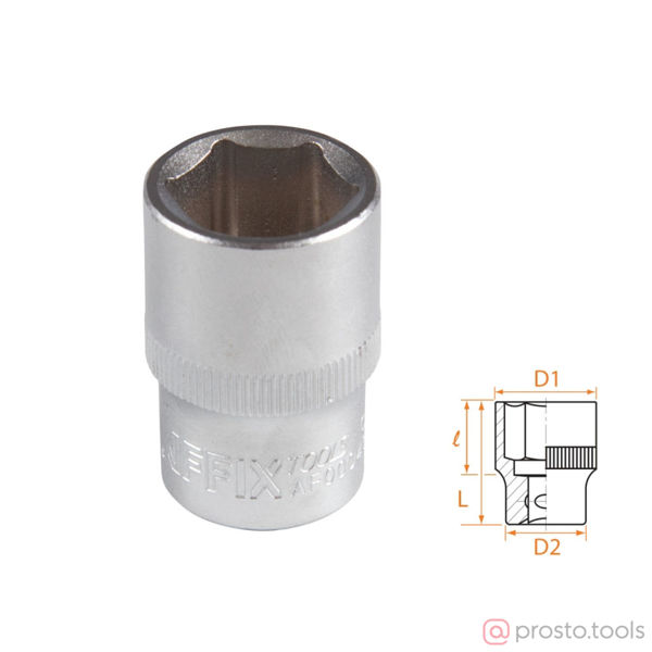 Изображение Головка торц. 1/2" 18мм 6-гран. //AFFIX