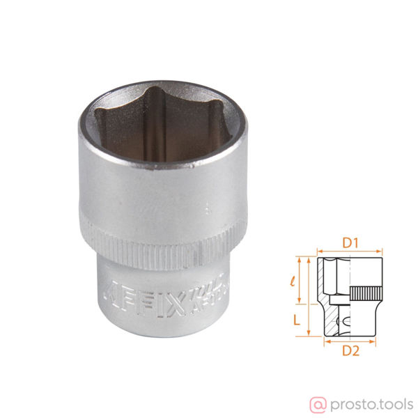 Изображение Головка торц. 1/2" 22мм 6-гран. //AFFIX