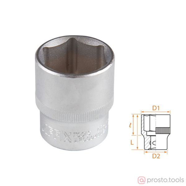 Изображение Головка торц. 1/2" 27мм 6-гран. //AFFIX