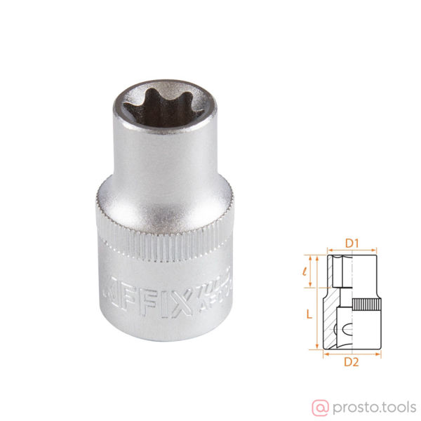 Изображение Головка торц. 1/2" E14 TORX Е-стандарт //AFFIX