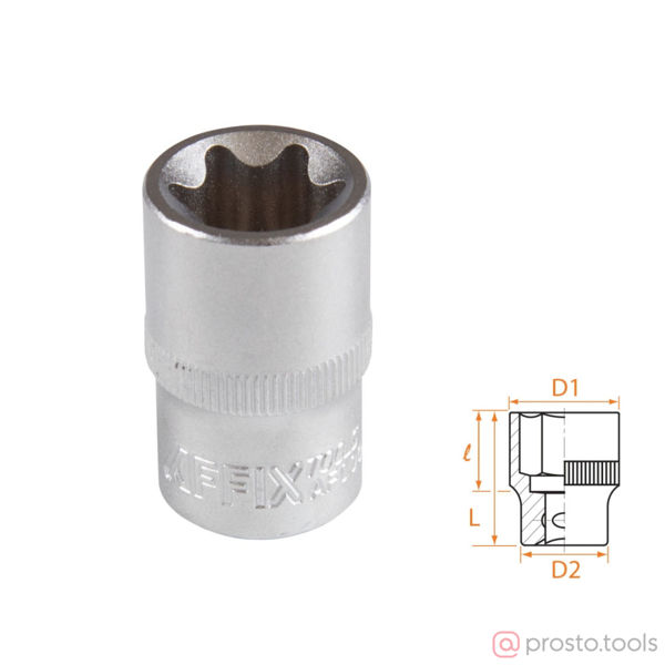 Изображение Головка торц. 1/2" E20 TORX Е-стандарт //AFFIX