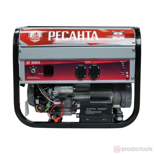 Изображение Генератор бенз. 3,0/3,3кВт БГ 4000 Э //РЕСАНТА