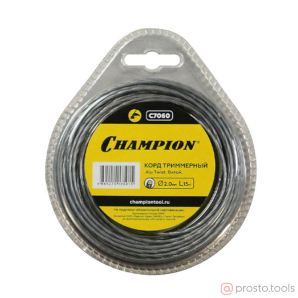 Изображение Корд трим.CHAMPION Alu Twist 2.0мм*15м (витой)