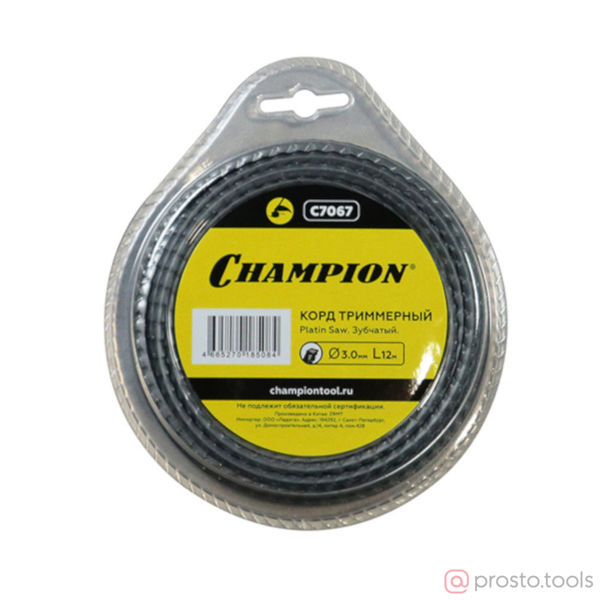 Изображение Корд трим.CHAMPION Platin Saw 3.0мм*12м (зубчатый)