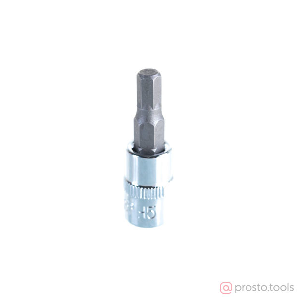Изображение Головка торц. со вставкой 1/4" HEX 5мм 114205 //OMBRA