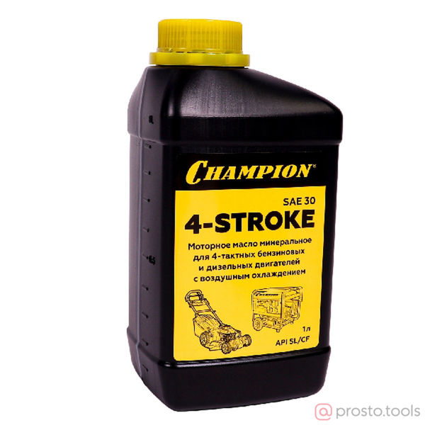 Изображение Масло 4-х тактное 1 л. SAE 30 минеральное //CHAMPION