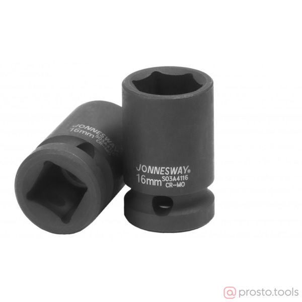 Изображение Головка ударная 1/2" 16мм 6-гран. S03A4116 //JONNESWAY