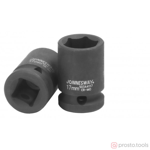 Изображение Головка ударная 1/2" 17мм 6-гран. S03A4117 //JONNESWAY