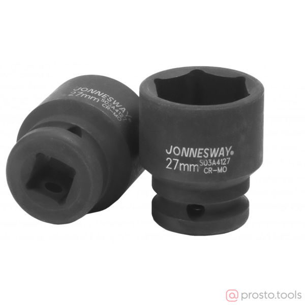 Изображение Головка ударная 1/2" 27мм 6-гран. S03A4127 //JONNESWAY