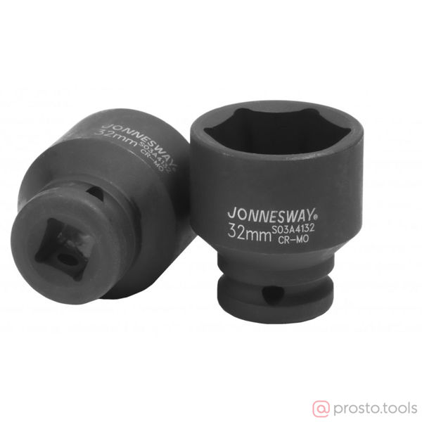 Изображение Головка ударная 1/2" 32мм 6-гран. S03A4132 //JONNESWAY