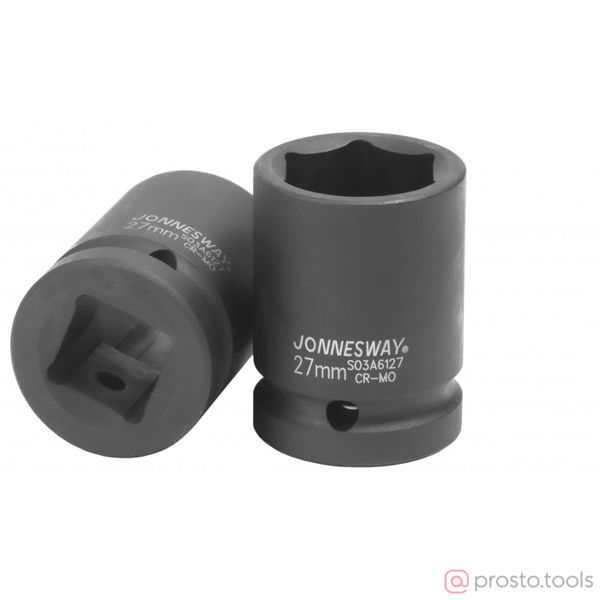 Изображение Головка ударная 3/4" 27мм 6-гран. S03A6127 //JONNESWAY