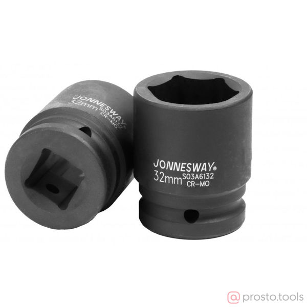 Изображение Головка ударная 3/4" 32мм 6-гран. S03A6132 //JONNESWAY