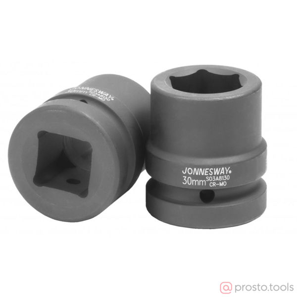 Изображение Головка ударная 1" 30мм 6-гран. S03A8130 //JONNESWAY