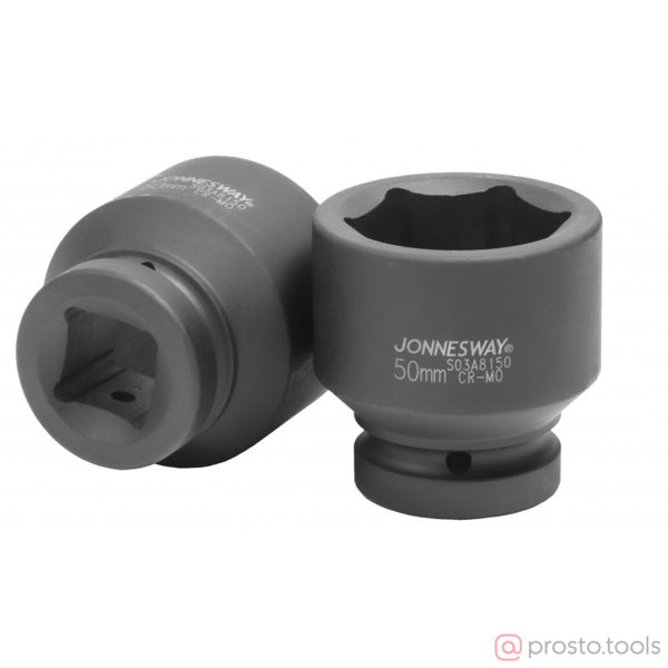 Изображение Головка ударная 1" 50мм 6-гран. S03A8150 //JONNESWAY