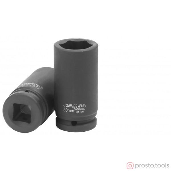 Изображение Головка ударная 3/4" 30мм 6-гран. глубокая S03AD6130 //JONNESWAY
