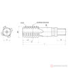 Изображение Метчик м/р конический K5/8" 14 ниток К (NPT) HSS исп2 "Русский Инструмент"