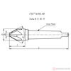 Изображение Зенковка коническая к/х 25* 90" Z=6 КМ2 Р6М5 //Beltools