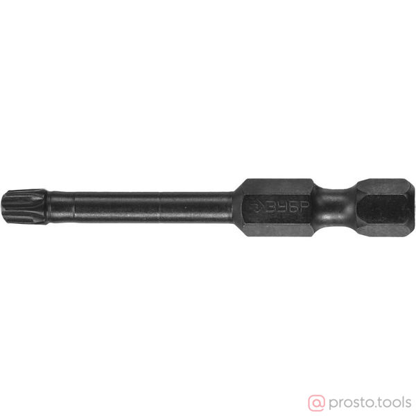 Изображение Бита TX25х50мм 2шт. тип хвостовика E 1/4", 50мм, 2шт, на карточке "ПРОФИ" //ЗУБР