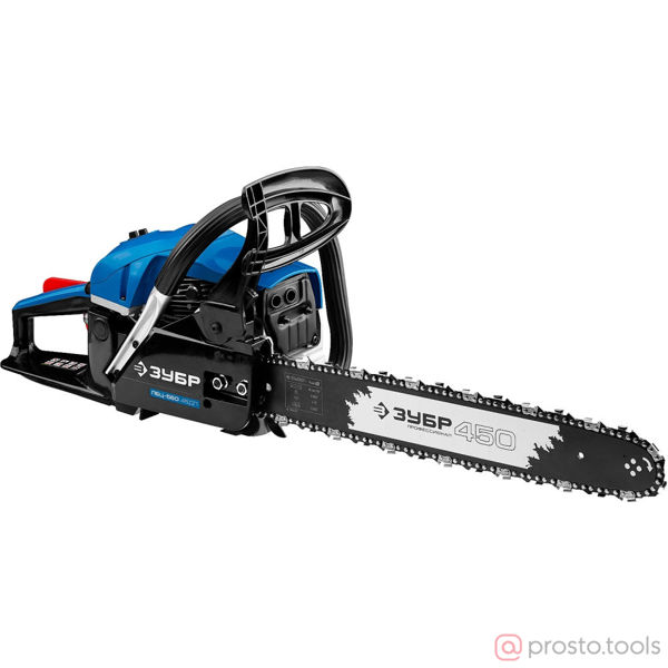 Изображение Бензопила ПБЦ-560 45ДП 18"/45 см 2,4/3,3 л.с (0,325"/1,5/72) //ЗУБР