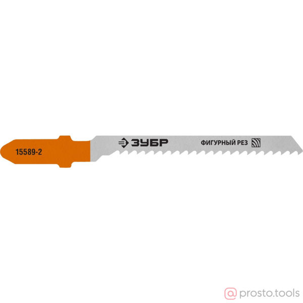 Изображение Пилка для э/лобзика T119BO "ПРОФЕССИОНАЛ", HCS, по дереву, фигурный рез, T-хвост., шаг 2мм