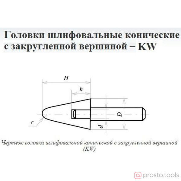 Изображение Шарошка сферо-коническая 20х32х6 KW(ГКЗ) 63С F60(25Н) O(СТ1) с хвостовиком //CNIC