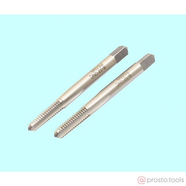 Изображение Метчик м/р № 6 UNC 60° Р6АМ5, комплект из 2-х шт. DIN351 (32 ниток/дюйм) // "CNIC"