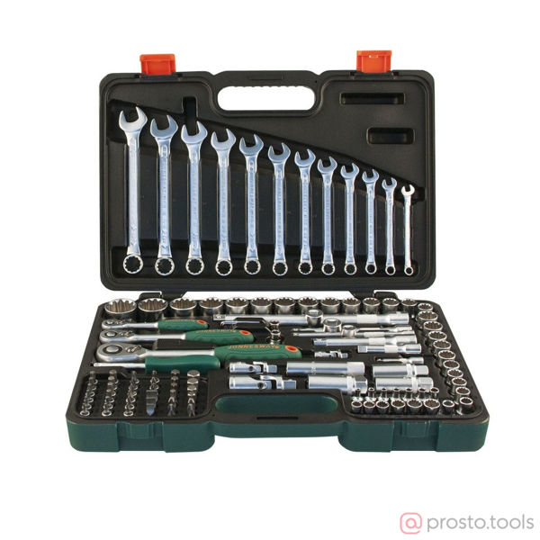 Изображение Набор инструмента 111 пр. пласт. кейс 1/4", 1/2" DR Super Tech S68H5234111S //JONNESWAY