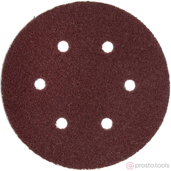 Изображение Круг шлиф. гибкий 150мм Р80 Velcro 6 отверстий 5шт. //ЗУБР