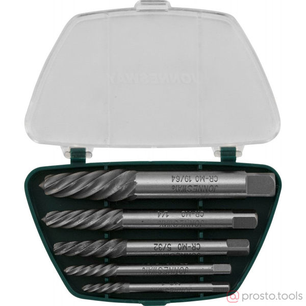 Изображение Набор экстракторов 5 пр. 5/64"-19/64" AG010049 //JONNESWAY
