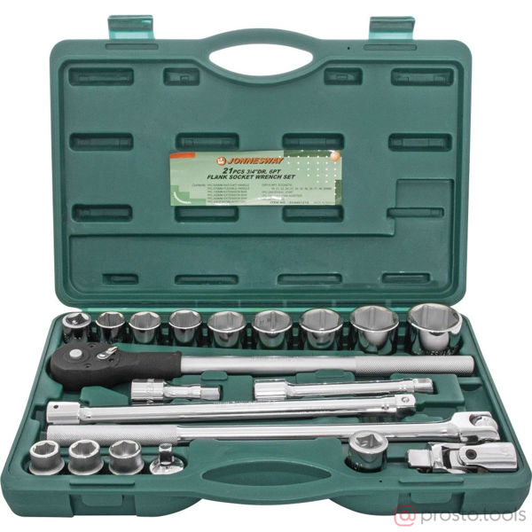 Изображение Набор головок 3/4" 19-50 мм 21 пред. S04H6321S //JONNESWAY