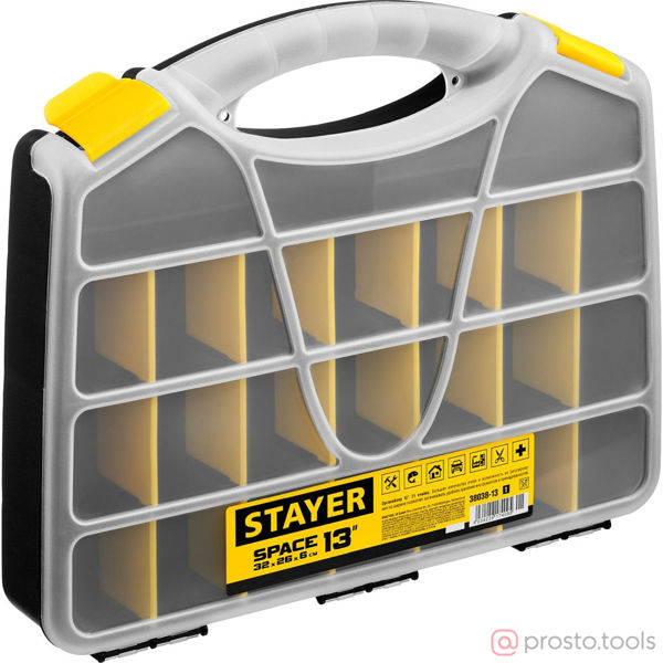 Изображение Органайзер пластиковый 320*260*60 мм 21 отделение STAYER
