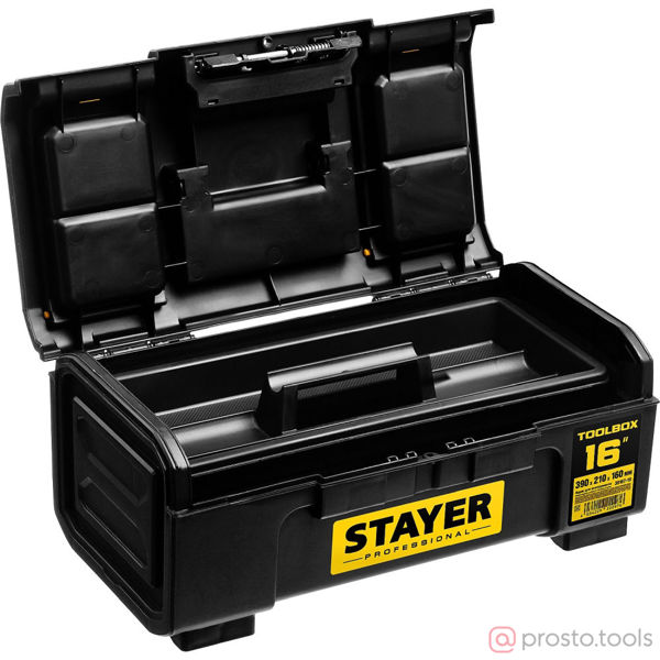 Изображение Ящик для инструмента "TOOLBOX-16" пластиковый, STAYER Professional