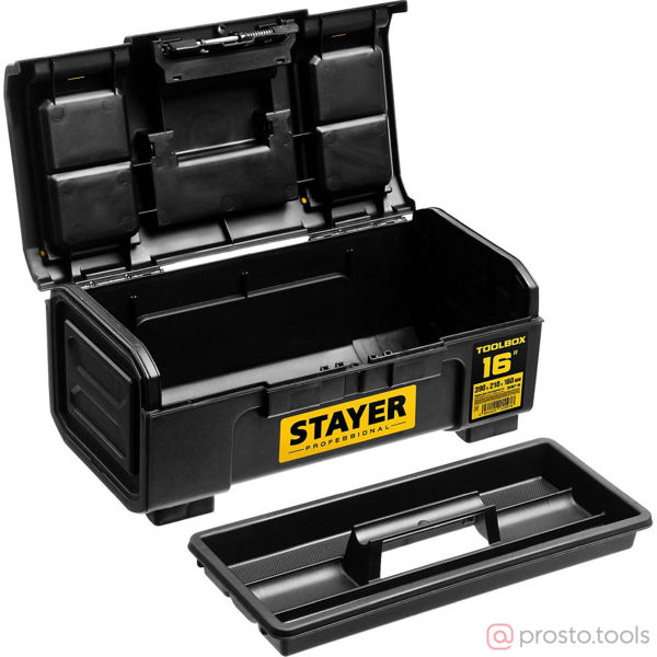 Изображение Ящик для инструмента "TOOLBOX-16" пластиковый, STAYER Professional