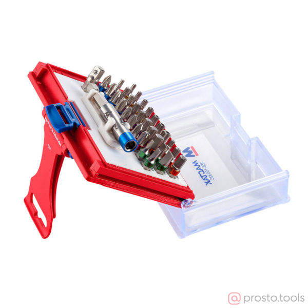 Изображение Набор вставок (бит) 1/4" TORX, HEX, PZ, PH, SLOT, 32 предмета (МАСТАК)