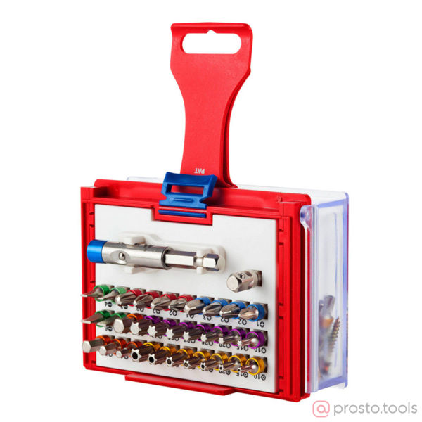 Изображение Набор вставок (бит) 1/4" TORX, HEX, PZ, PH, SLOT, 32 предмета (МАСТАК)