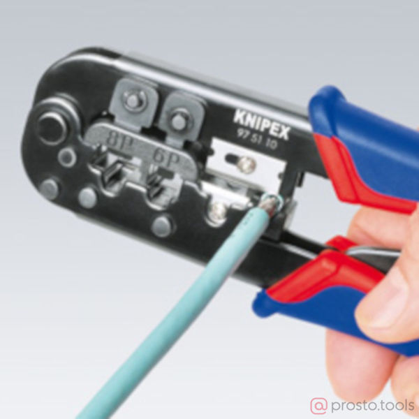Изображение Пресс-клещи штекеры типа Western RJ 11/12, RJ 45 //KNIPEX