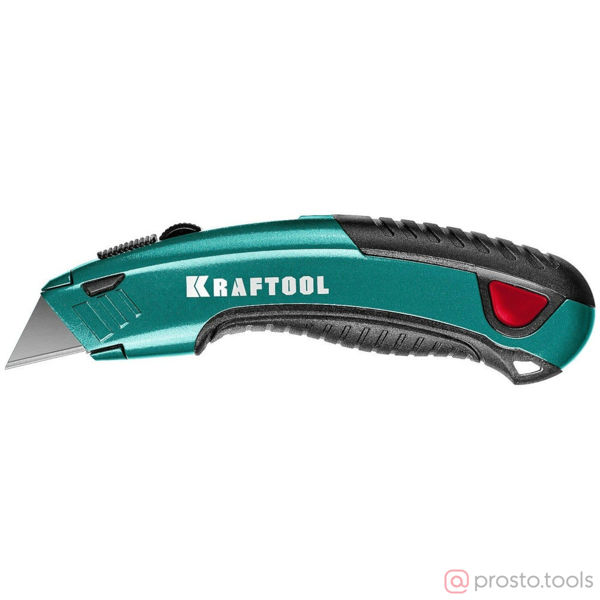 Изображение Нож выдвижной с трапец. лезвием А24 с автостопом GRAND-24 KRAFTOOL