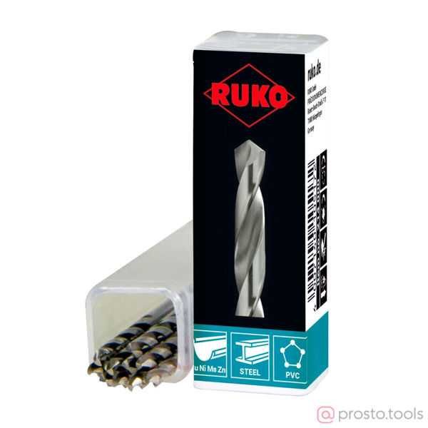 Изображение Сверло ц/х 4,8х52х86 DIN338 HSS-G h8 5xD 118° //RUKO