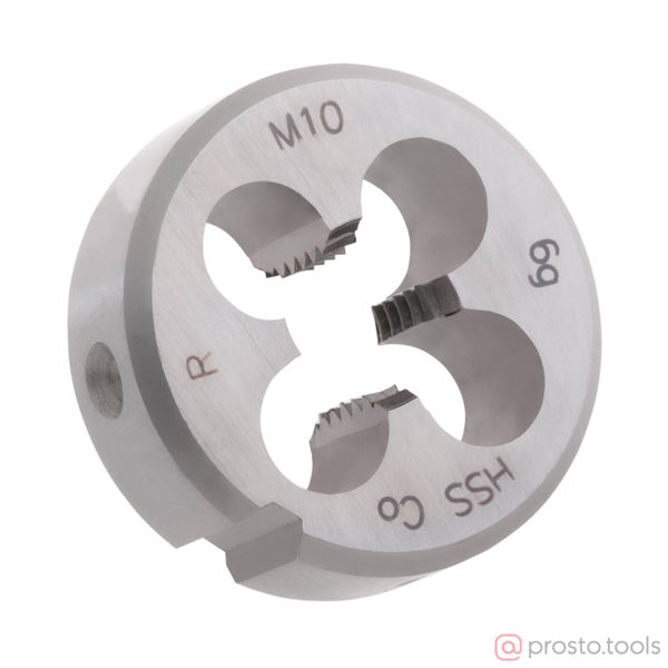 Изображение Плашка круглая M 10*1,5 HSS-E DIN EN 22568 6g 30х11мм //RUKO