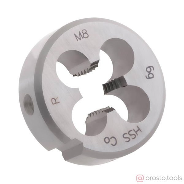 Изображение Плашка круглая M 8*1,25 HSS-E DIN EN 22568 6g 25х9мм //RUKO