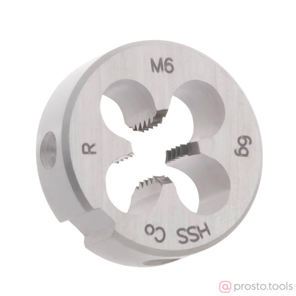 Изображение Плашка круглая M 6*1,0 HSS-E DIN EN 22568 6g 20х7мм //RUKO