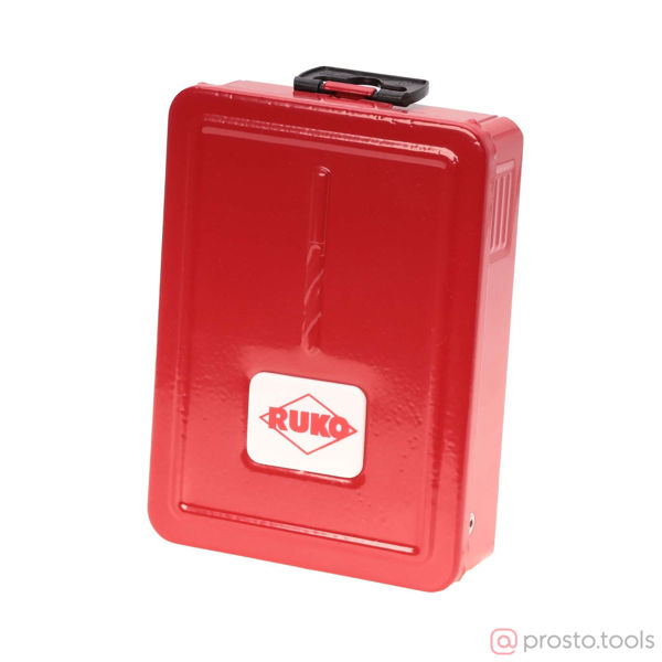 Изображение Набор сверл по металлу 1-10мм 19шт HSS-G TiN 130° TL3000 DIN338 258214T //RUKO