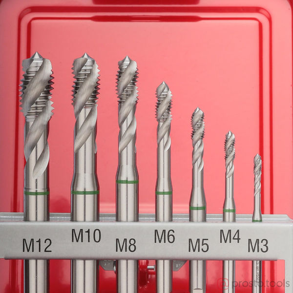 Изображение Набор метчиков M3-M12 машинных HSSE DIN371/376 7пр 245062 //RUKO