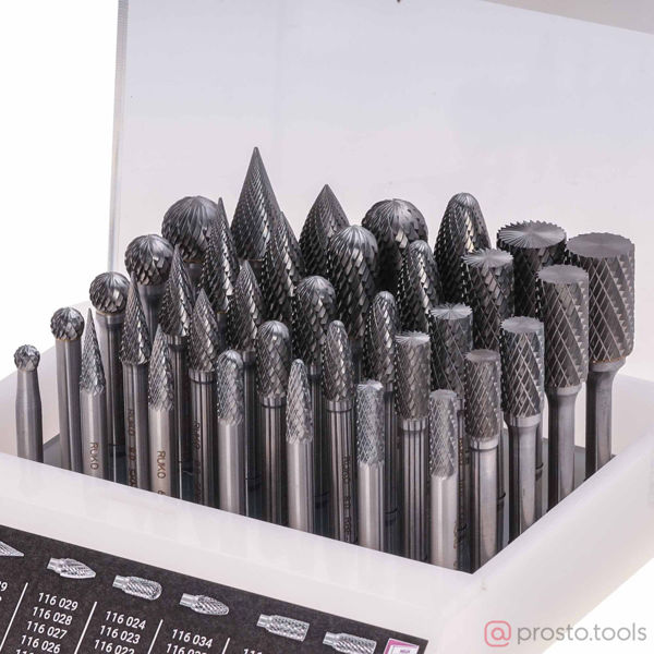 Изображение Набор борфрез тв.спл. 35шт HM S=6мм 116008 //RUKO