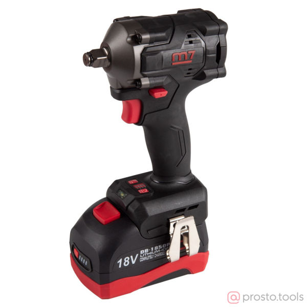 Изображение Гайковерт акк. ударный 1/2" 900Нм DB-1850A 18В Li-Ion укороченный //MIGHTY SEVEN
