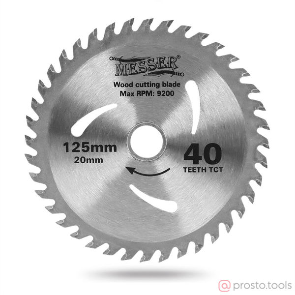 Изображение Диск пильный 125х20х40T //MESSER