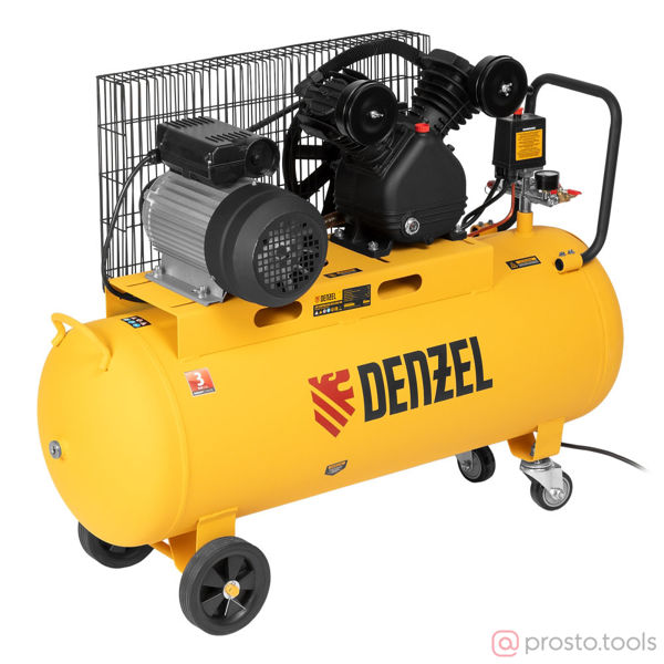 Изображение Компрессор ременной BCV2200/100 2.2 кВт, 100 литров, 370 л/мин //DENZEL