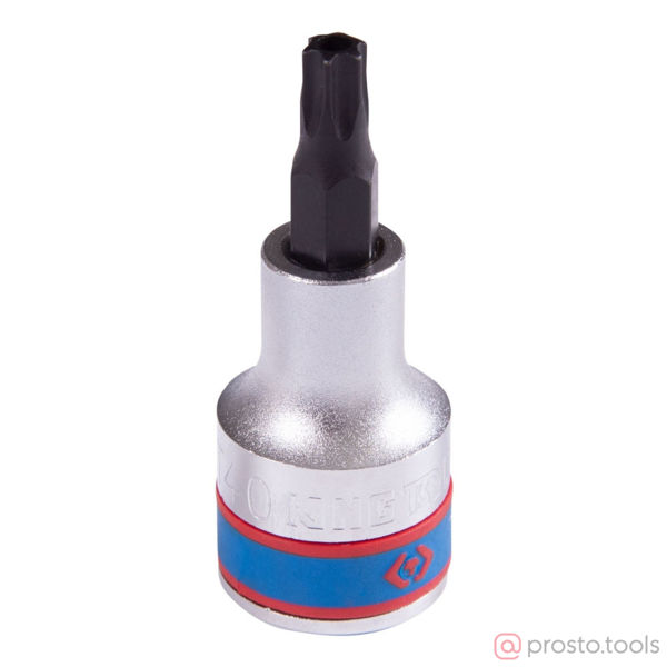 Изображение Головка торц. 1/2" T40 TORX L=60мм с отверстием //KING TONY