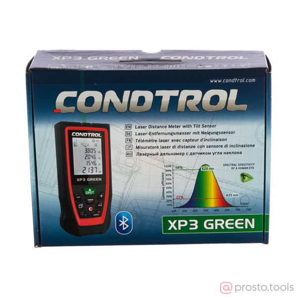 Изображение Дальномер лазерный 120м XP3 Green //CONDTROL
